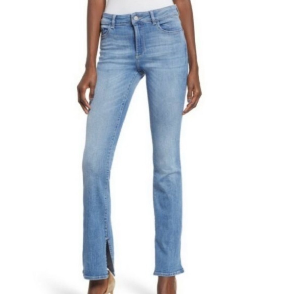 DL1961 Bridget High Rise Instasculpt Split Boot Jeans